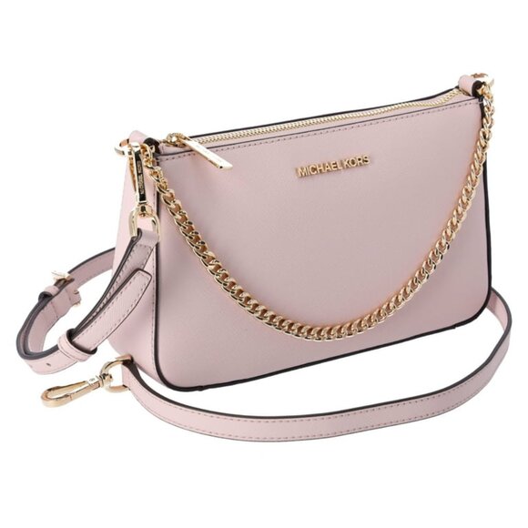 Michael Kors Handbags - Michael Kors Jet Set Travel Medium Pouchette Crossbody Bag in Powder Blush